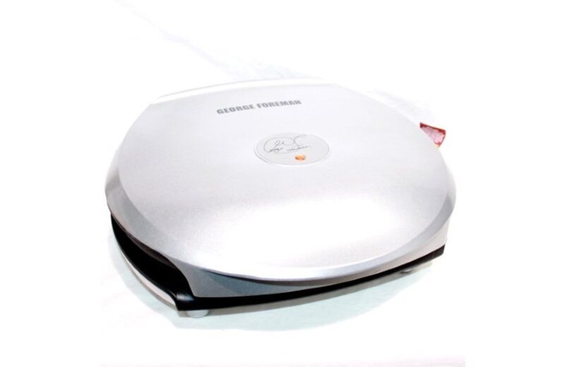 George Foreman Family Size Electric Grill (GR30S) Non-Stick Fat-Reducing Dual-Sided Cooking for Healthy Meals